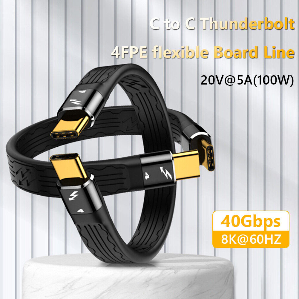 #A 8K 60Hz 40Gbps PD 100W Type-C to Type-C for Thunderbolt 4 Fast Charging Cable