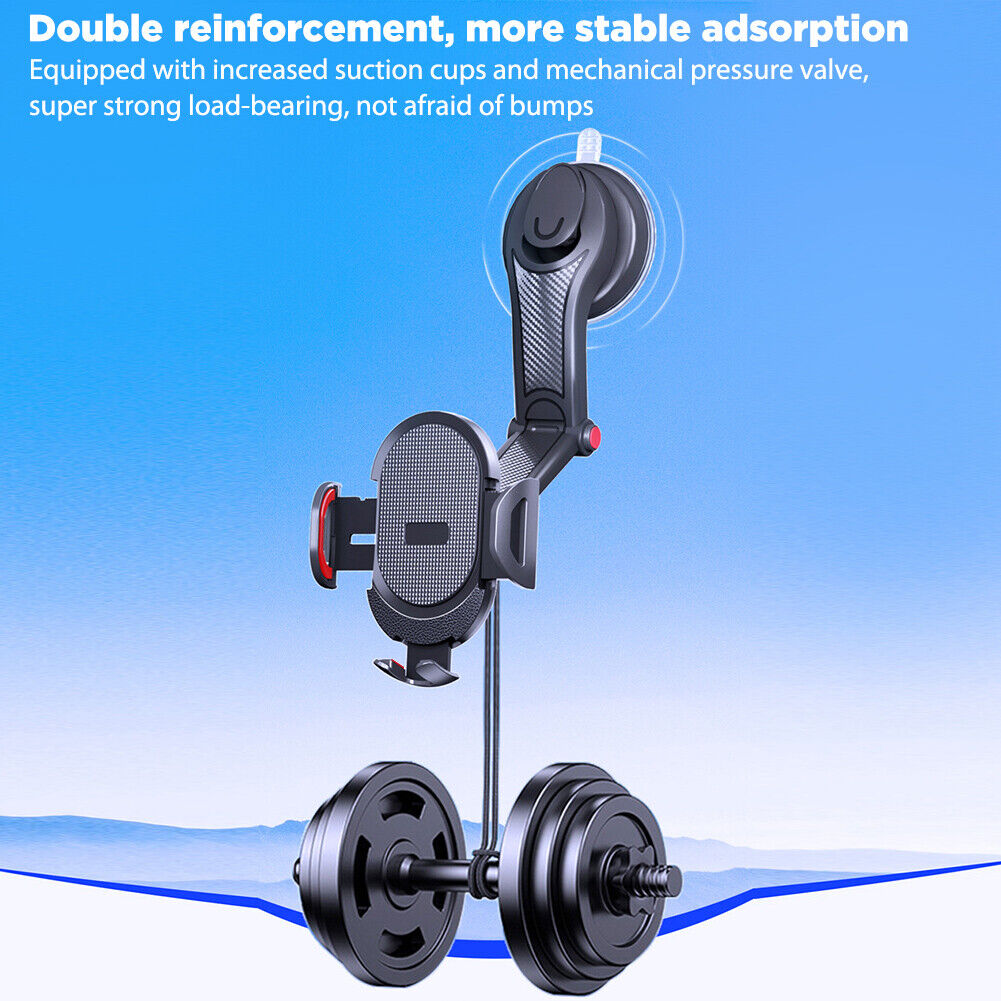 #A Sucker Car Phone Holder Adjustable Mobile Cell Stand Smartphone Support