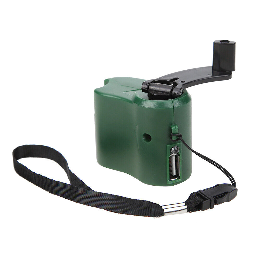 #A USB Emergency Charger Hand Crank Power Generator Outdoor Travel Survival Tool