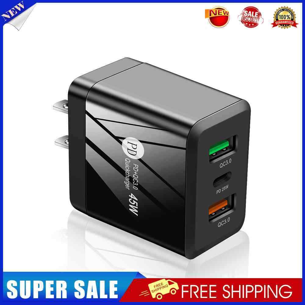 #A PD 25W + Dual QC3.0 Travel Office Fast Charging Adapter for Phone 13 Pro Xiao