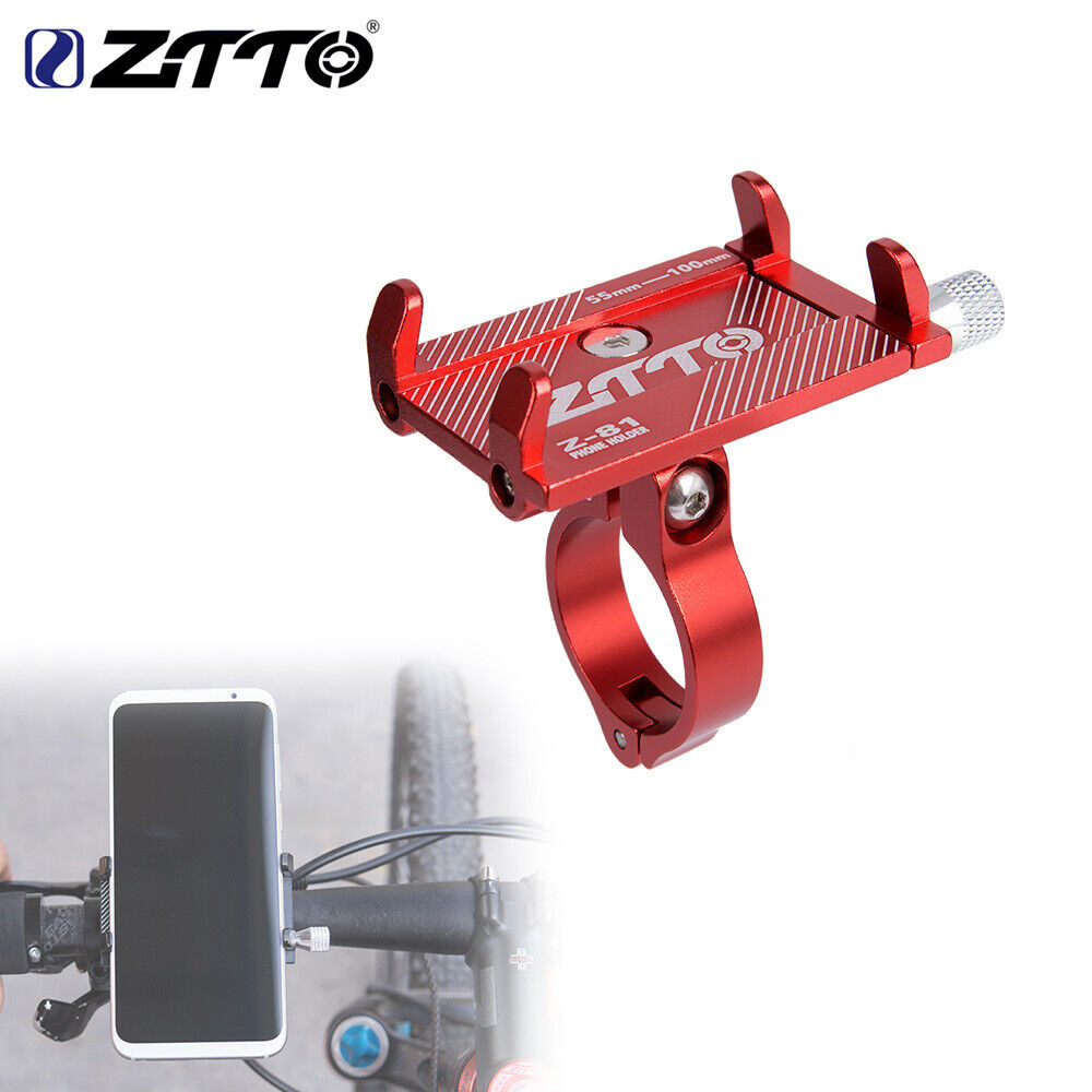 ZTTO Z-81 Bicycle Scooter Phone Holder MTB Bike Bracket Phone Stand (Red) Newly