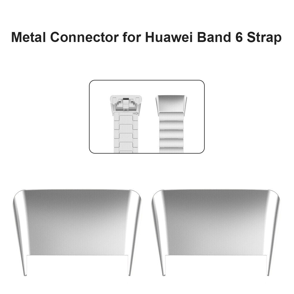 1 Pair Watch Strap Metal Connector Adapters for Huawei Honor Band 6 Accessories