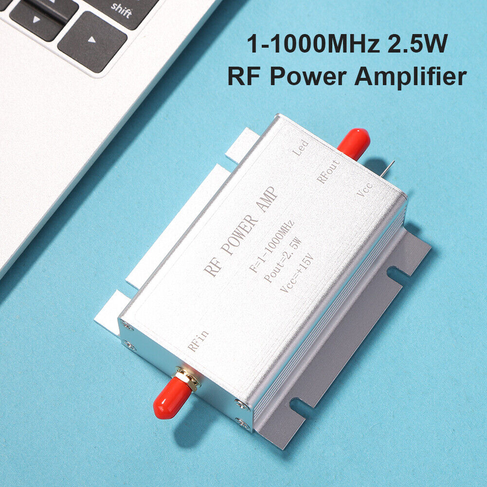 1-1000Mhz 2.5W RF Power Amplifier for HF FM Transmitter Vhf Uhf Rf Ham Radio AMP