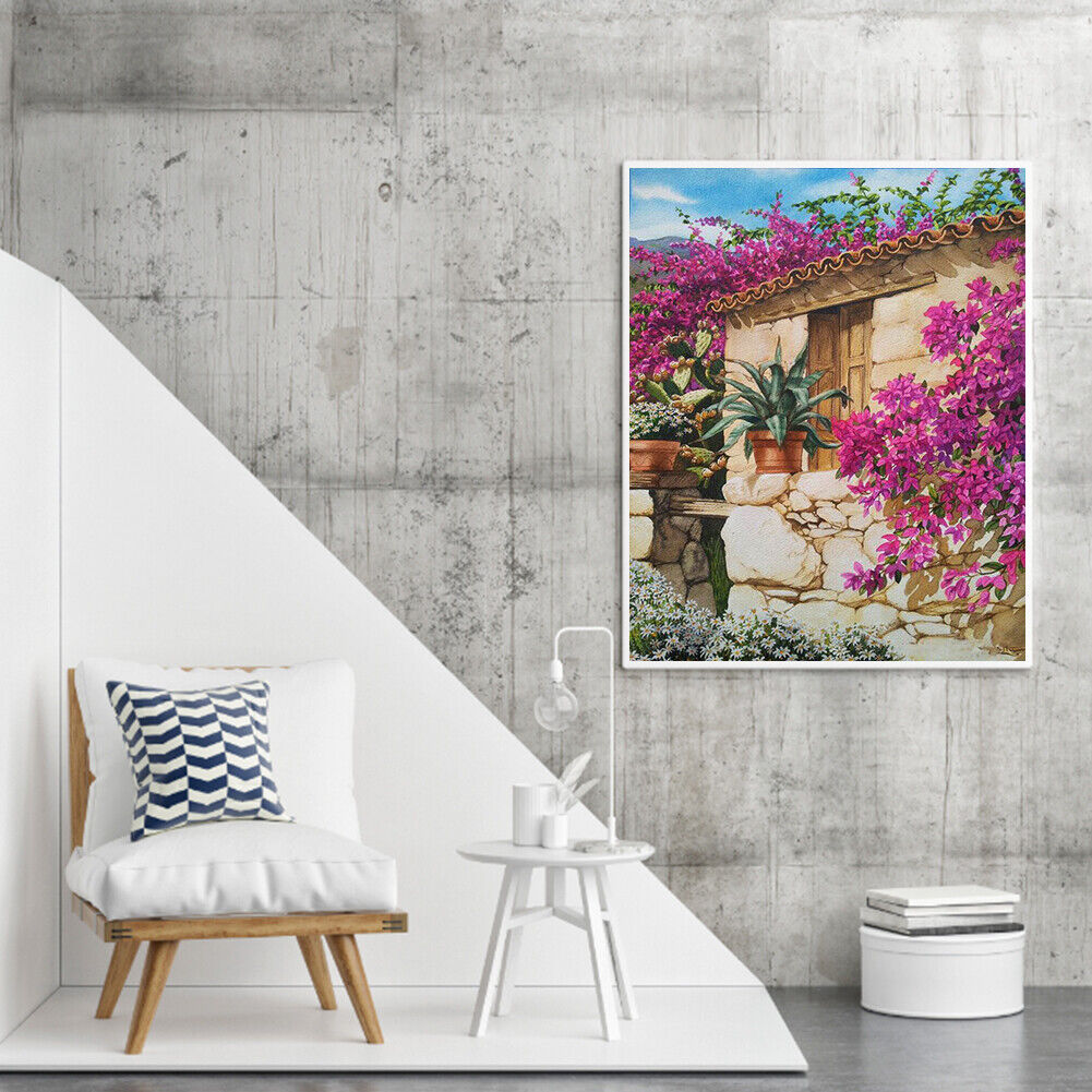 #A Yard Corner Oil Paint By Numbers Kit DIY Drawing Picture for Adults Home De