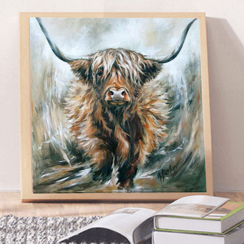 Yak Oil Paint By Numbers Canvas Picture DIY Craft Coloring Drawing Home Decor