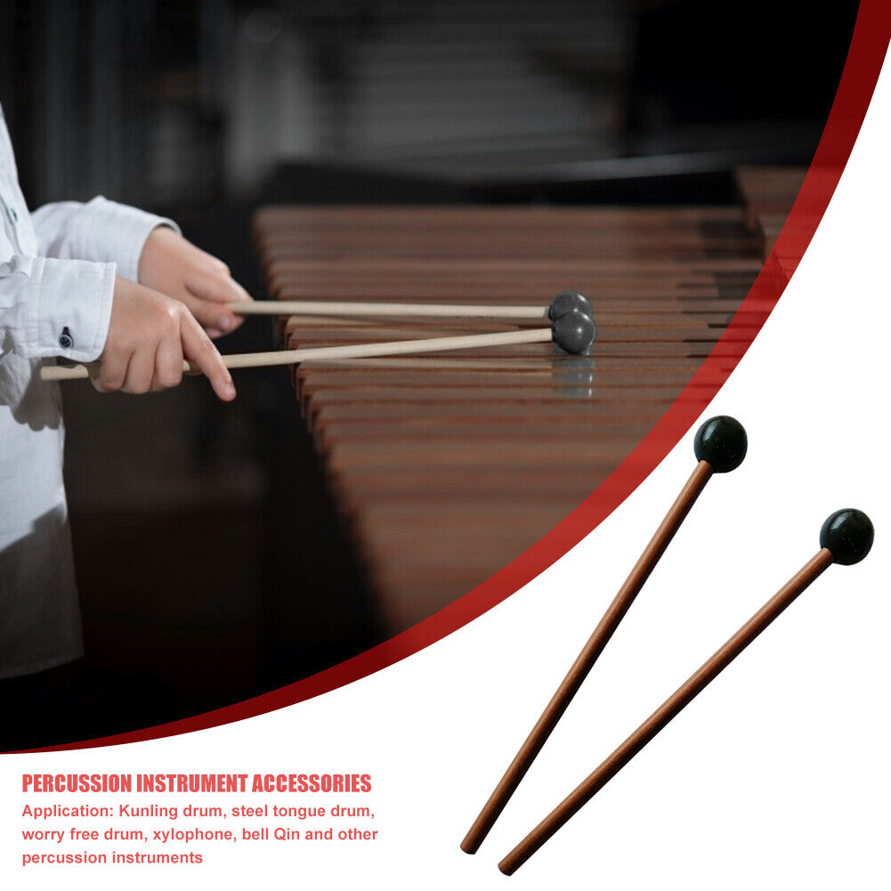 1 Pair Professional Tongue Drum Drumsticks 21cm Length Xylophone Marimba Mallet