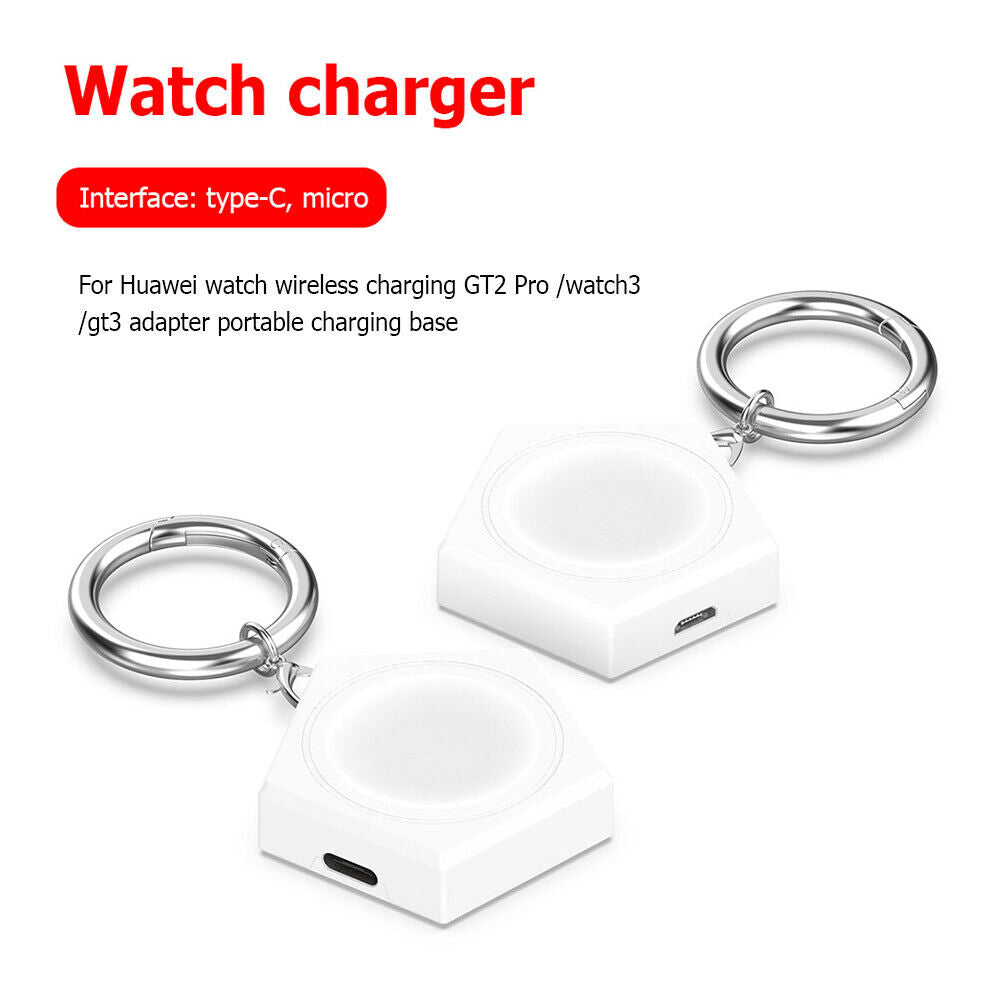 #A Micro/Type-C 1000Mah Wireless Charging Portable Charger for Huawei Watch GT2