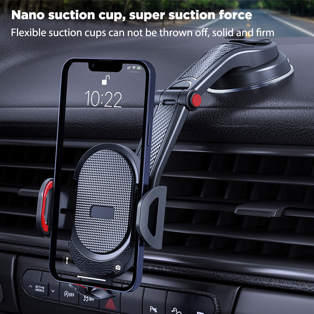 #A Sucker Car Phone Holder Adjustable Mobile Cell Stand Smartphone Support